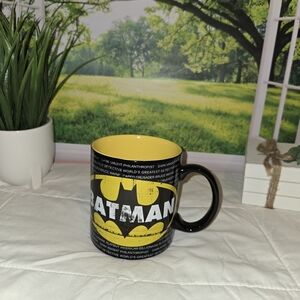 Batman Logo Black and Yellow Mug